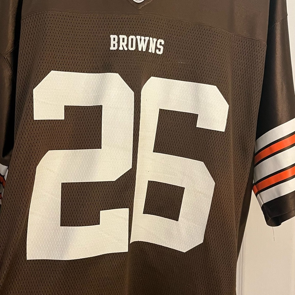 Browns Football Jersey Brown and White